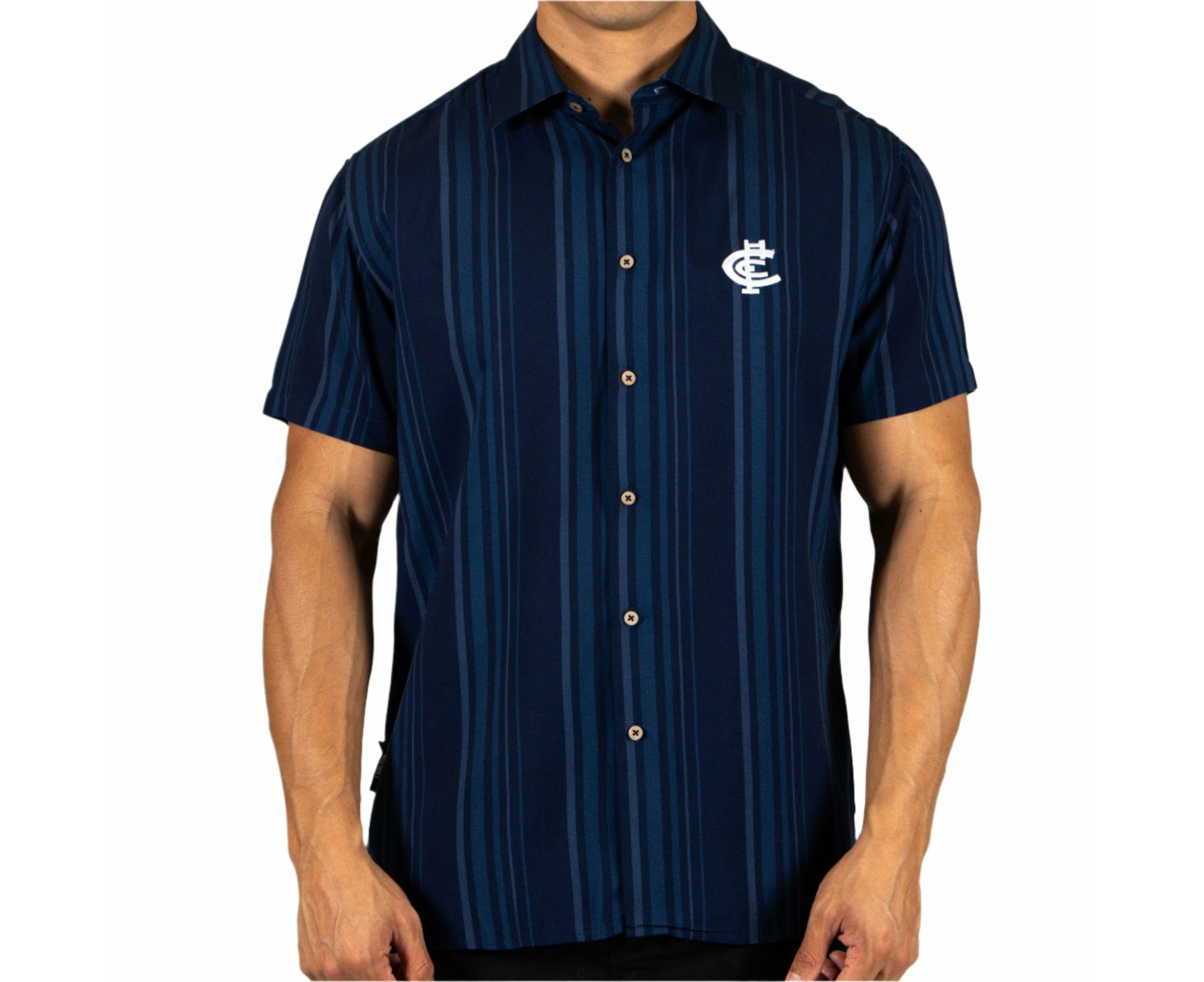 Carlton Blues AFL Footy Mens Sorrento Party Shirt