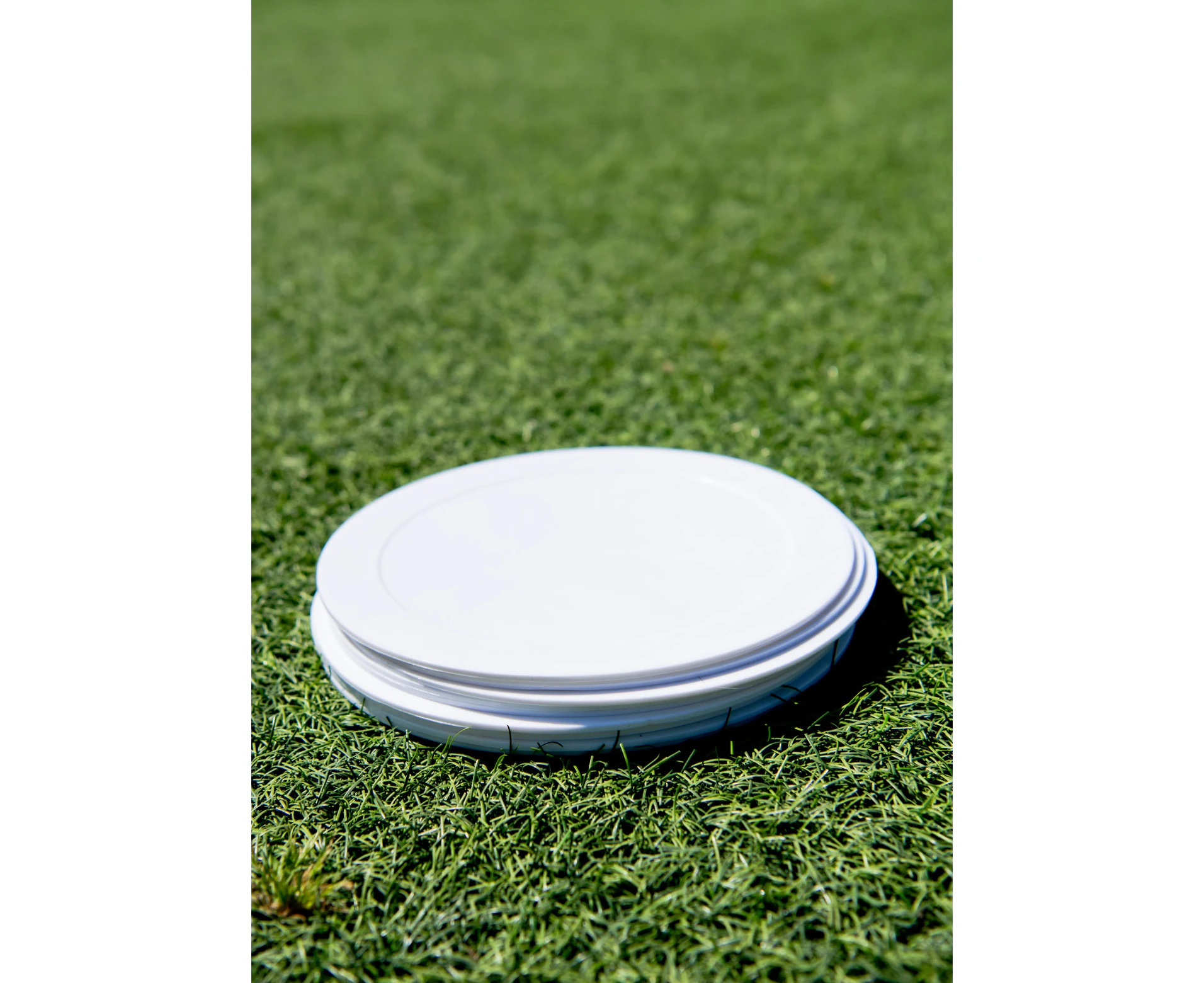 Flat Disc Marker - White 10pc