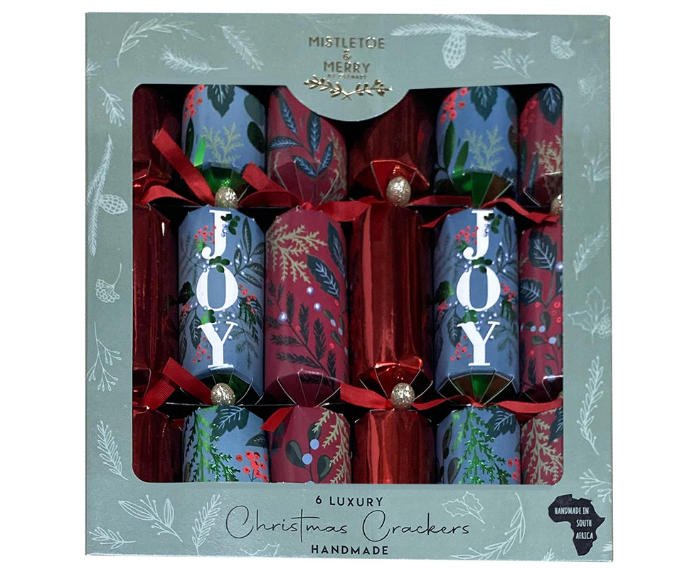 Joy and Berries Christmas Crackers 6pk