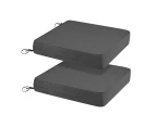 2pcs Waterproof Seat Cushions, Outdoor or Indoor Charis, Washable Oxford Cover 48x48x9cm