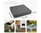 2pcs Waterproof Seat Cushions, Outdoor or Indoor Charis, Washable Oxford Cover 48x48x9cm