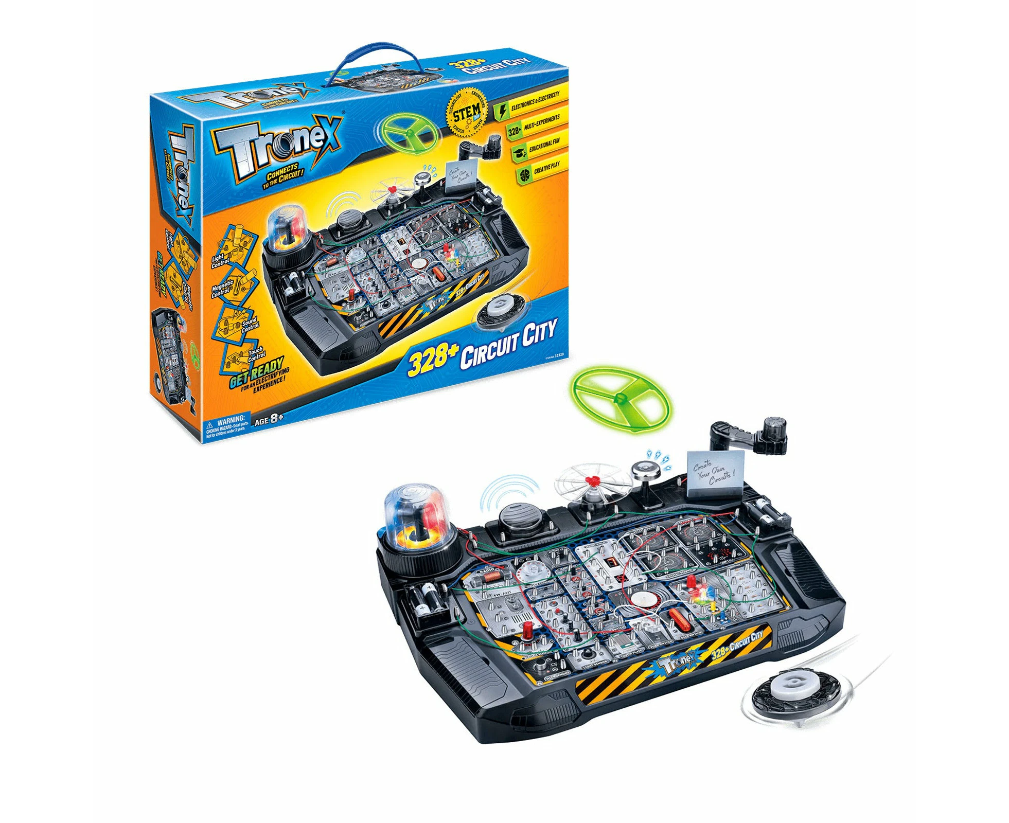 Tronex 328+ Circuit City STEM Kit Toy for Kids Educational Circuit Learning Board