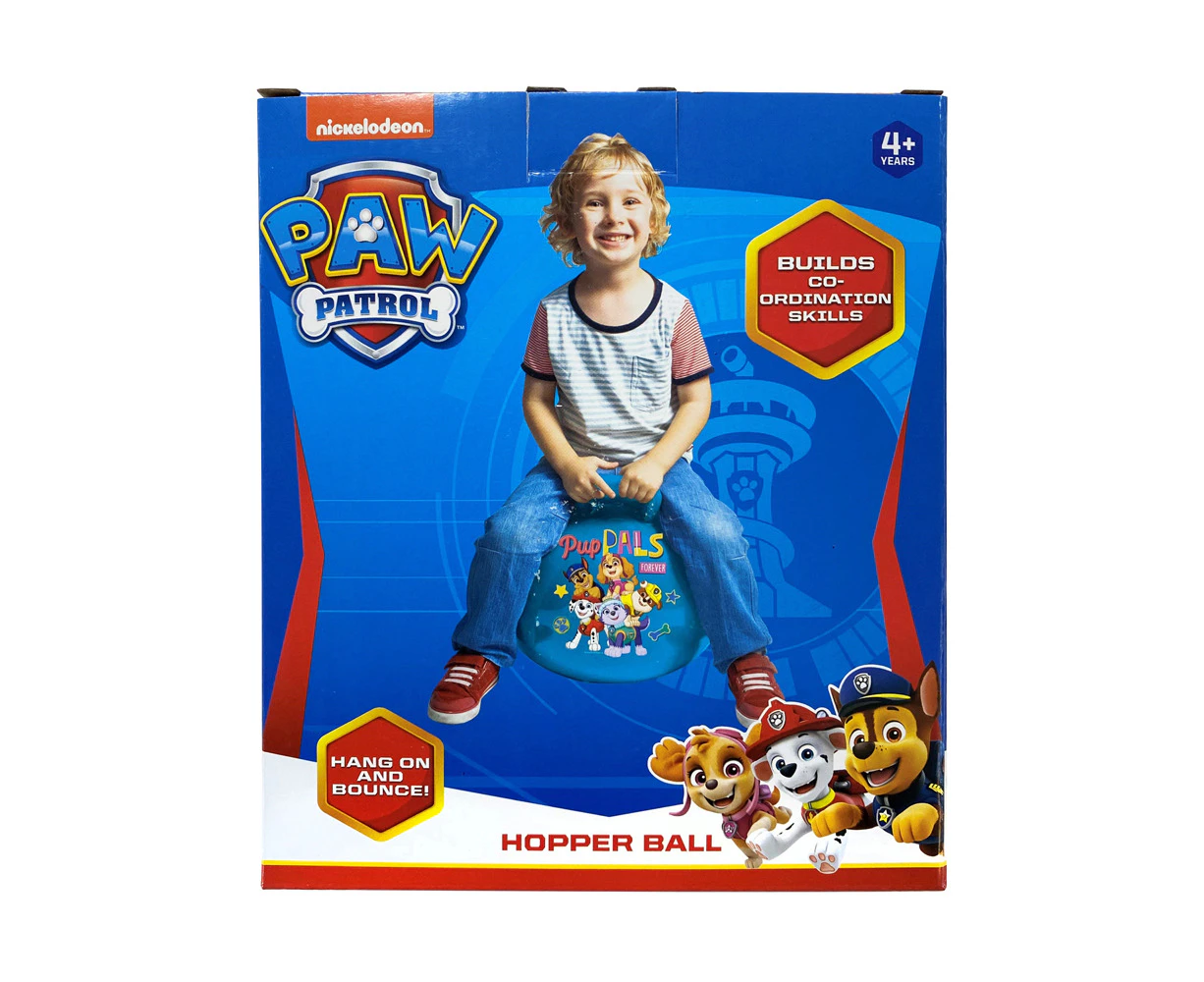 Paw Patrol Kids/Children Vinyl 38cm Hopper Ball Ride-on Play Toy Blue 4y+