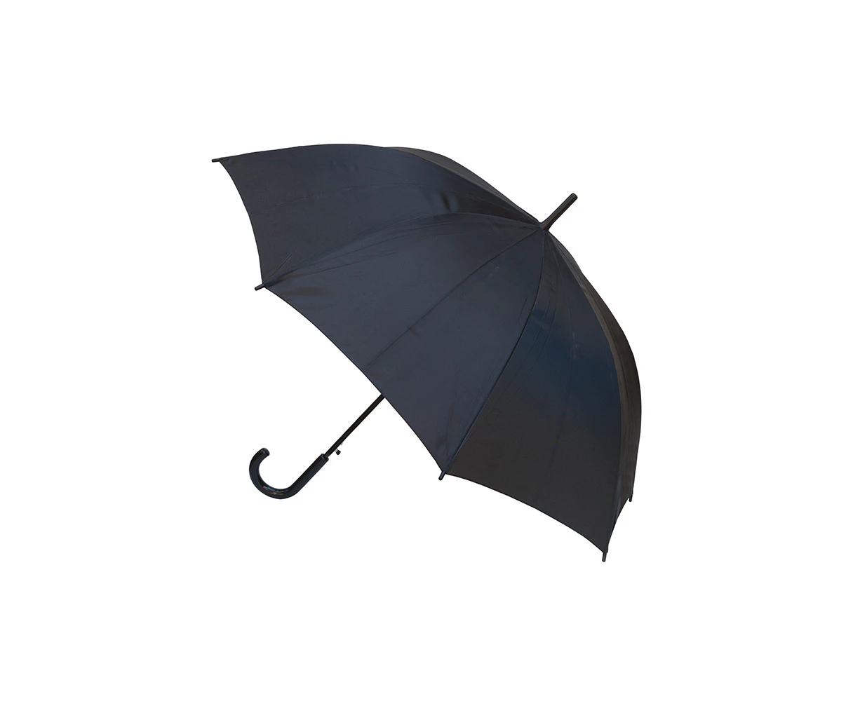 Clifton Auto Open Hook Handle Walking Length Wind Resistant Umbrella Black