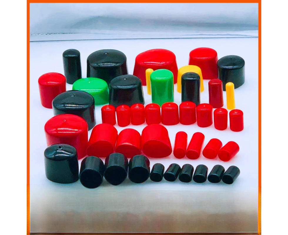 Soft Pvc Rubber Plug Thread Protective Sleeve Rubber Protective Cap Screw Protective Cap Round Plastic Cover Rubber Sleeve,3.8Mm