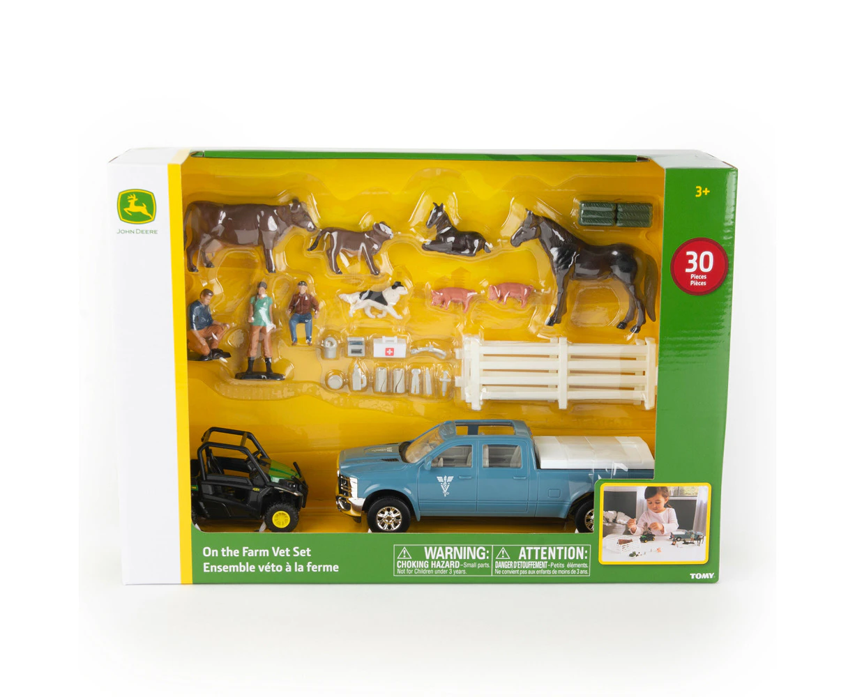 John Deere 1:32 On the Farm Vet Set Kids/Children Interactive Playset Toy 3y+