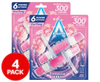 2 x 2pk Astonish Foam & Fresh Toilet Blocks Pink Peony