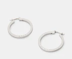 Coach Classic Hoop Earrings - Silver