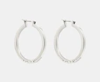 Coach Classic Hoop Earrings - Silver