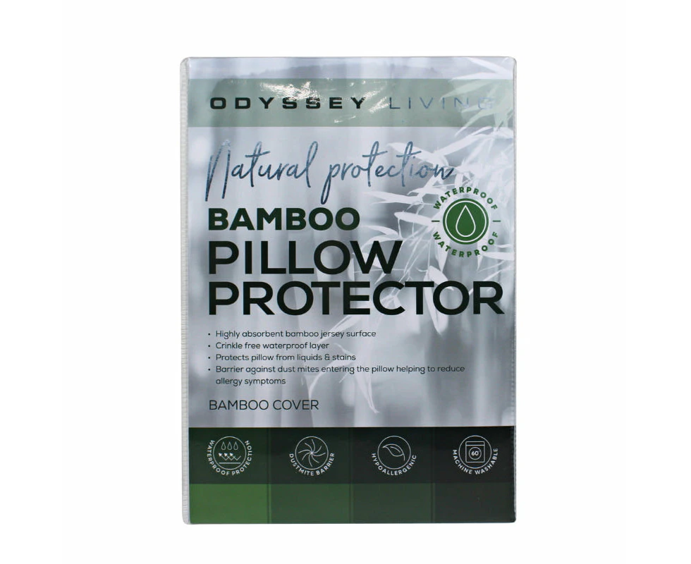 Odyssey Living Bamboo Waterproof Pillow Protector