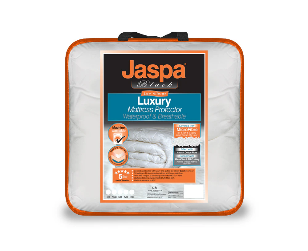 Jaspa Black Luxury Waterproof Mattress Protector