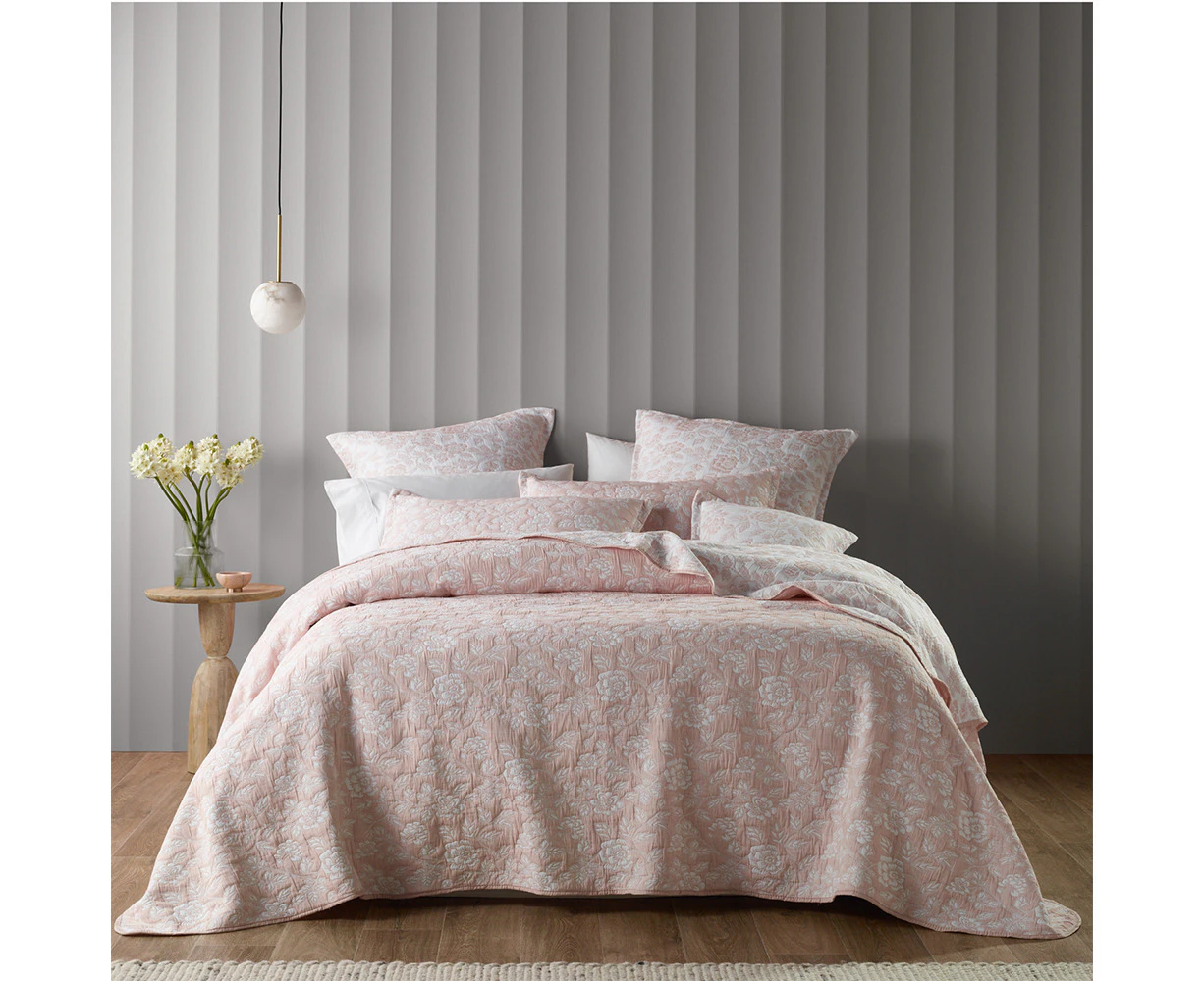 Bianca Provence Bedspread Set w/ Pillowcase Home/Room Bedding Blush