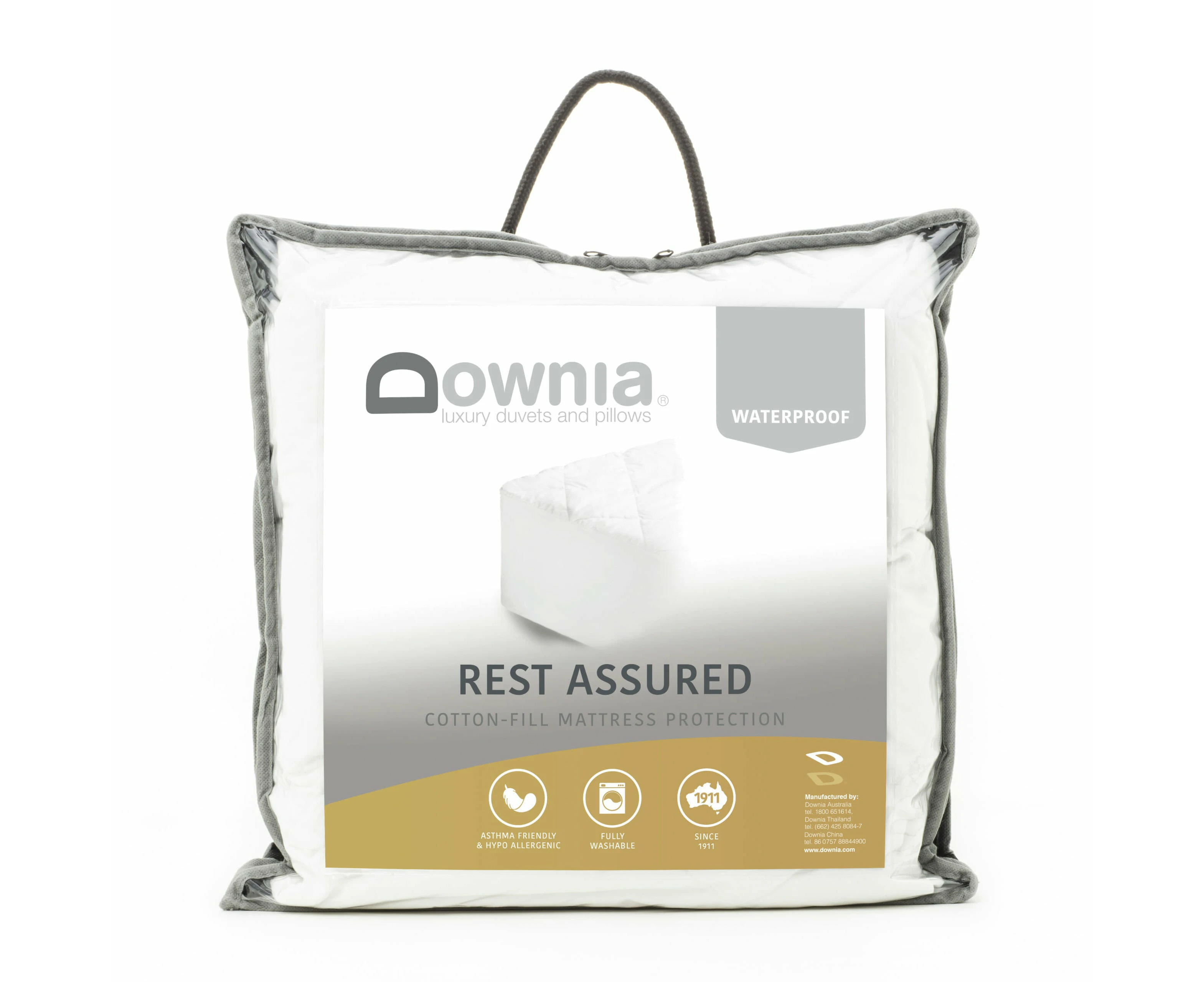 Downia Rest Assured Mattress Protector Waterproof Cotton Filled