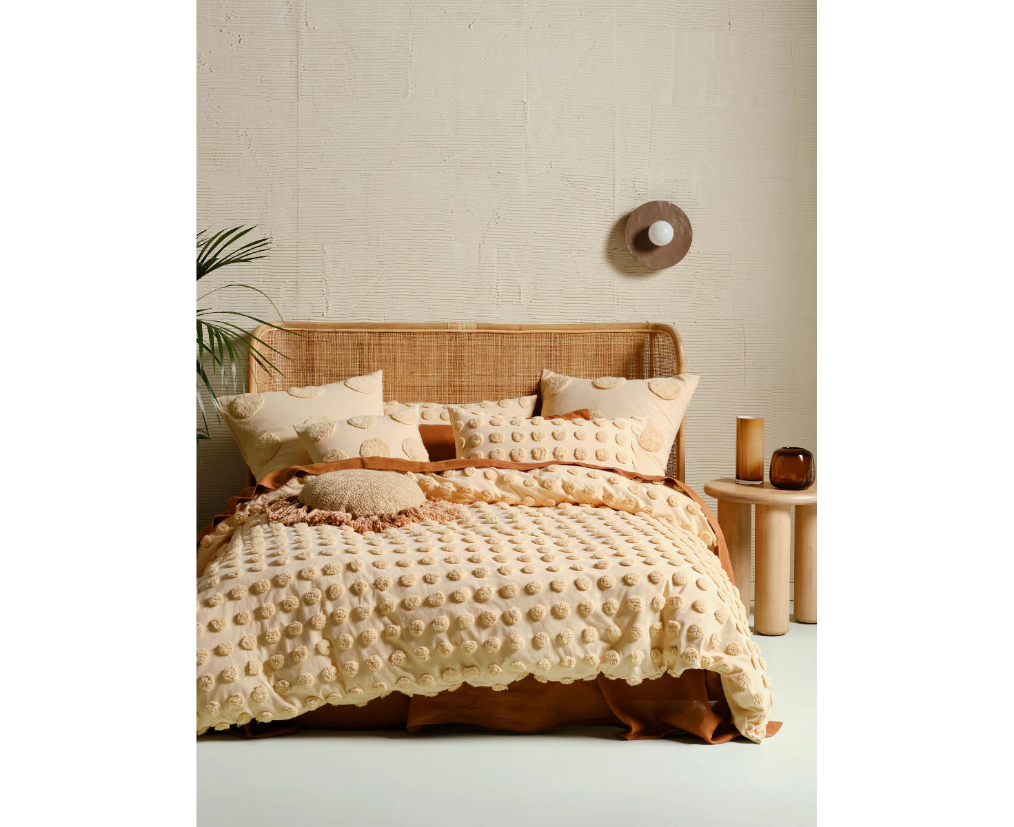 Linen House Haze Pale Peach Quilt Cover Set