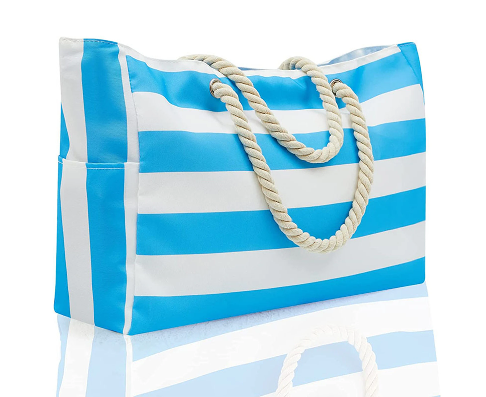 Fashion Casual Fabric Handbag Striped Retro Shopping Bag Fashion Handbag Large Capacity Shopping Bag