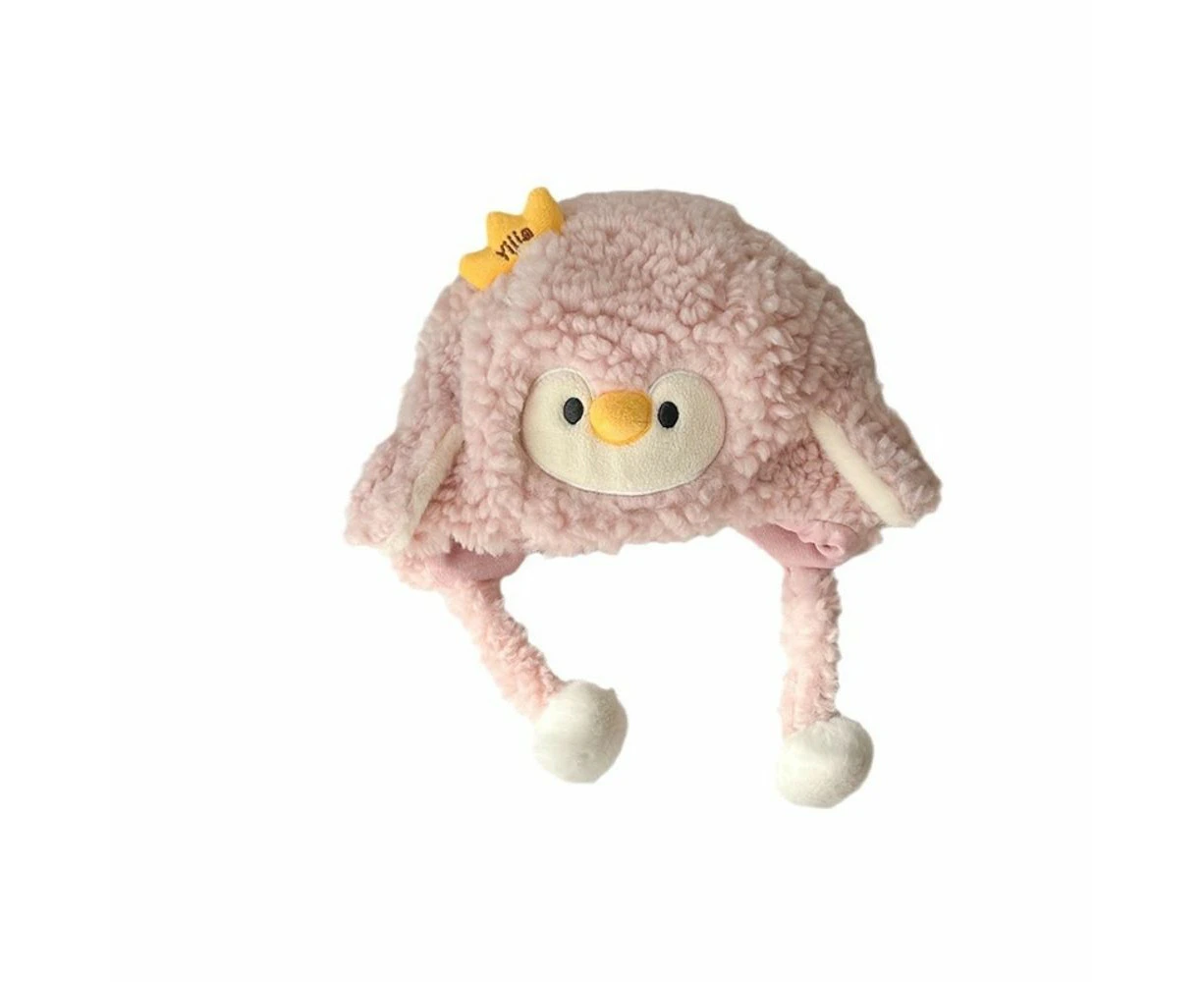 Children's Wool Cartoon Plush Hat Crochet Hat Warm Beanie Warm Solid Color Skull Children's Hat Outdoor