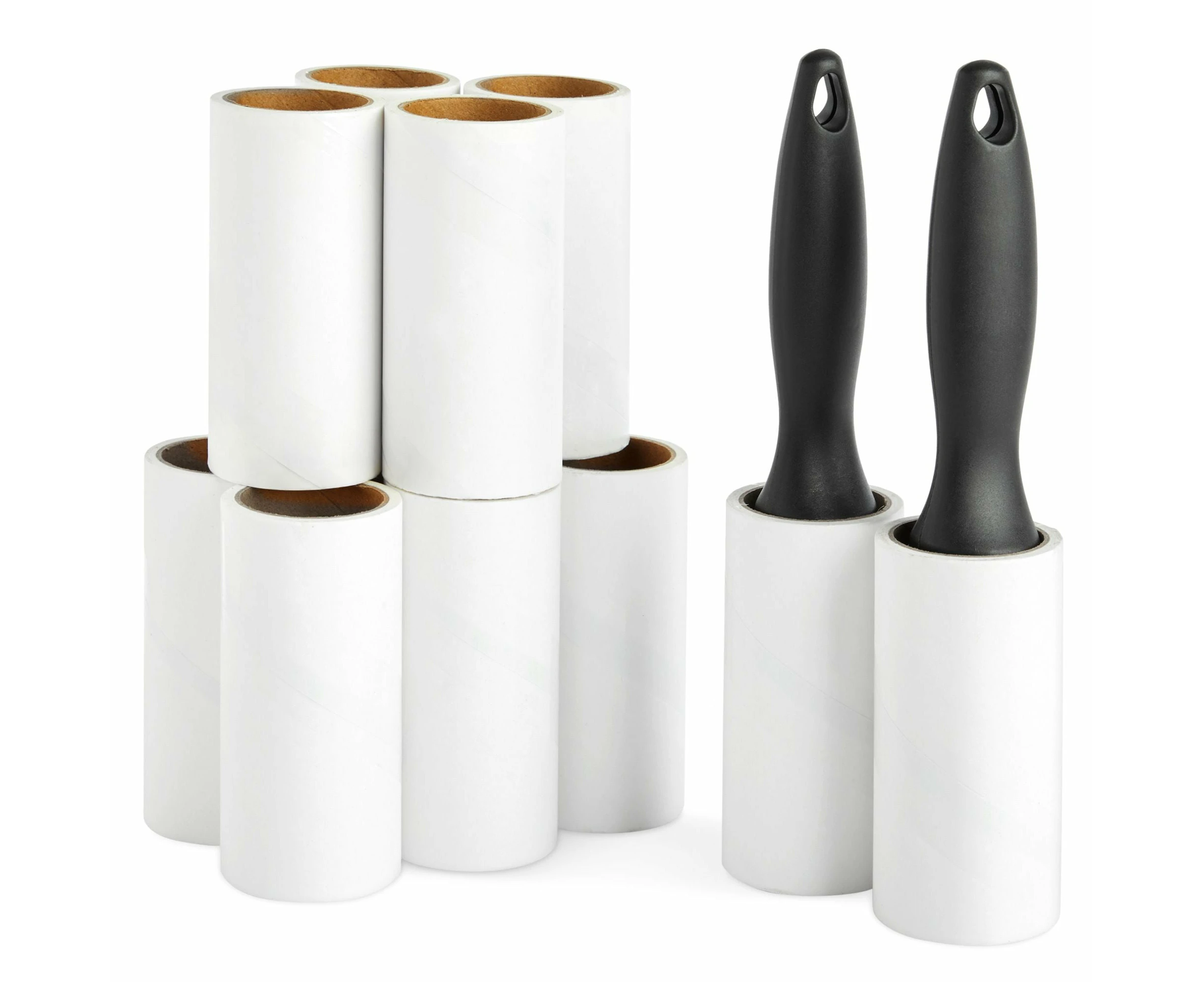 12 Pack Lint Roller For Clothes With 696 Sheets, 2 Handles And 10 Sticky Roll Refills For Pet Hair Removal, Laundry