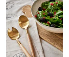 Set of 2 Ecology Alto Salad Servers - Gold