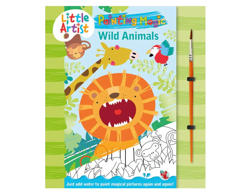 Little Artist Painting Magic Wild Animals Colouring Book