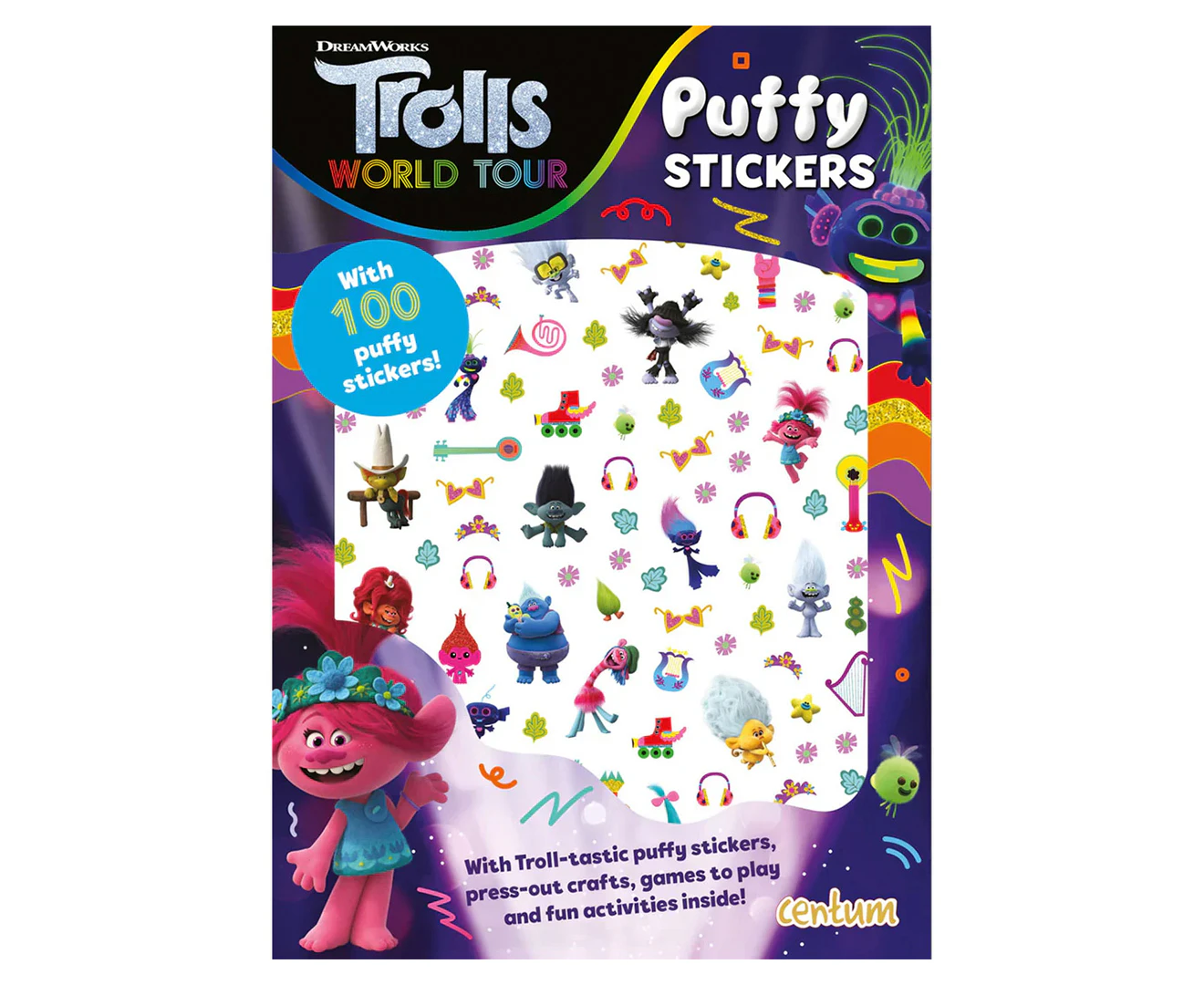 Trolls World Tour Puffy Stickers Activity Book