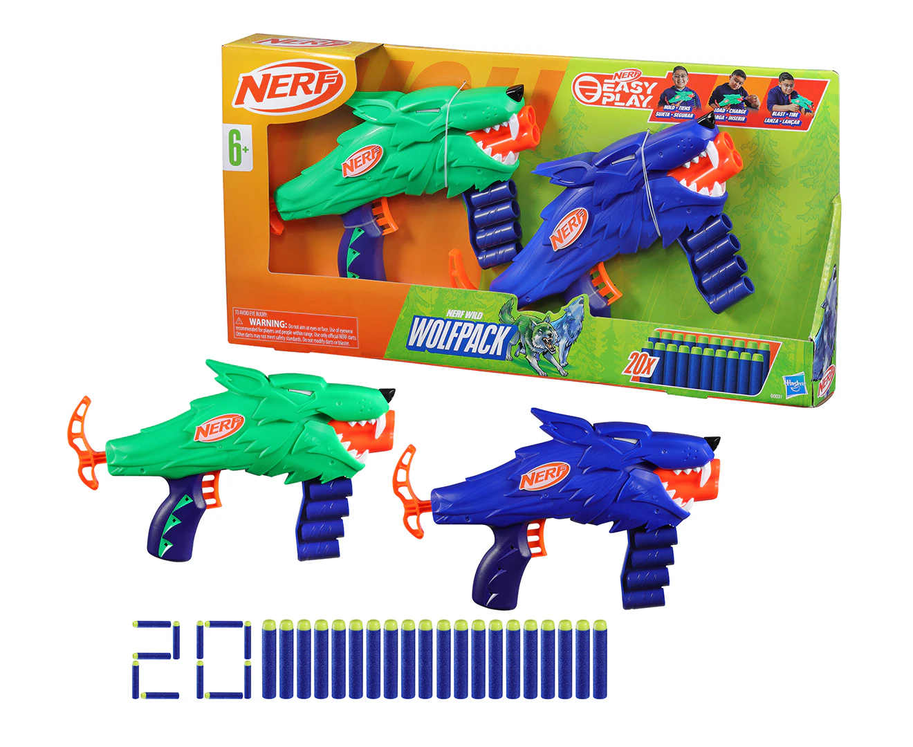 NERF Wild Wolfpack 2-Piece Blaster Set