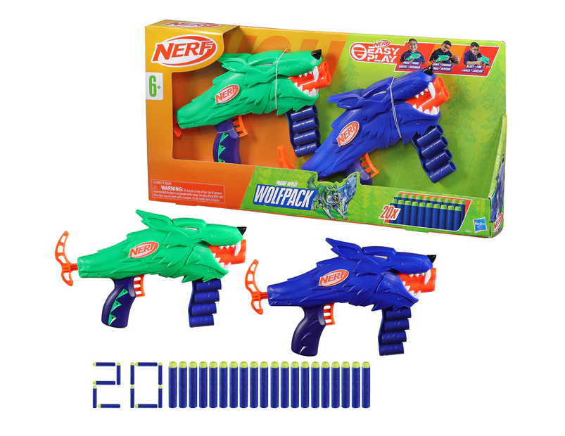 NERF Wild Wolfpack 2-Piece Blaster Set