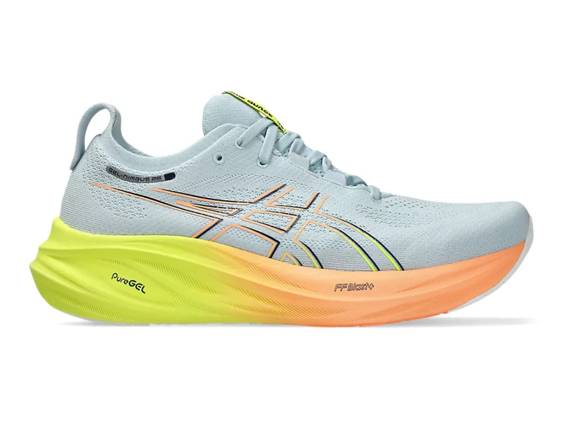 ASICS Men's GEL-Nimbus 26 Paris Running Shoes - Cool Grey/Safety Yellow