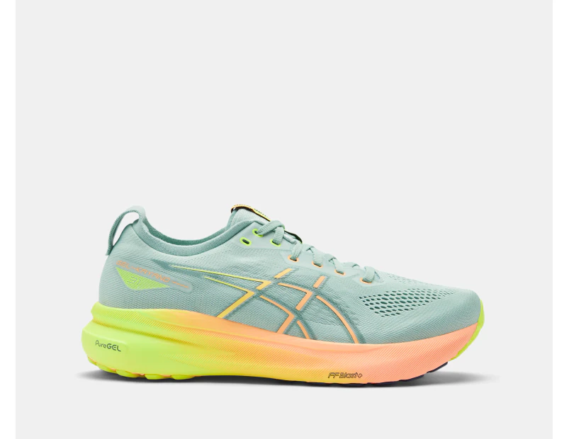 ASICS Men's GEL-Kayano 31 Paris Running Shoes - Light Celadon/Safety Yellow