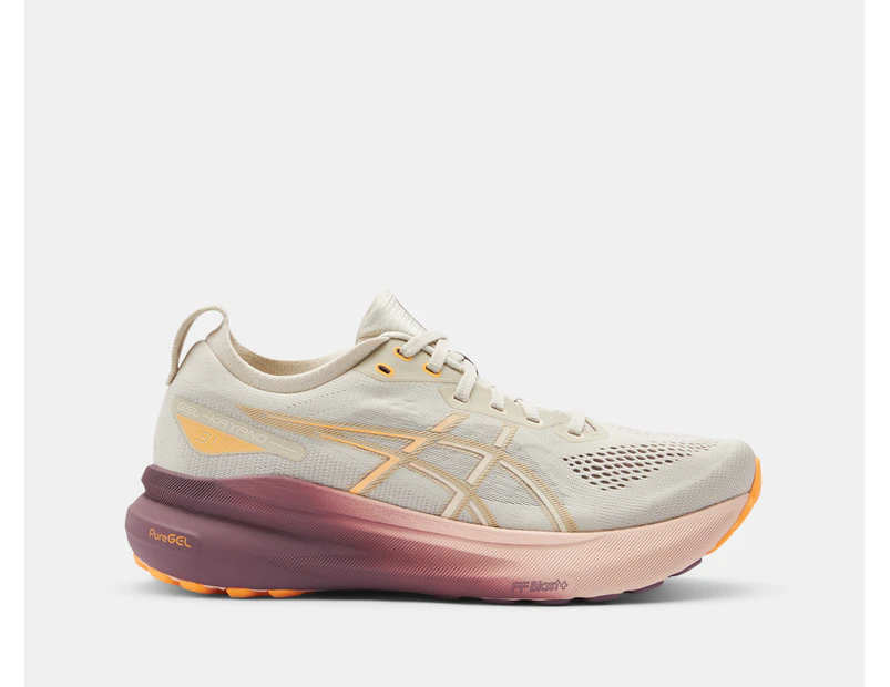 ASICS Women's GEL-Kayano 31 Running Shoes - Oatmeal/Pearl Pink