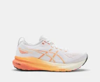 ASICS Women's GEL-Kayano 31 Running Shoes - White/Faded Orange