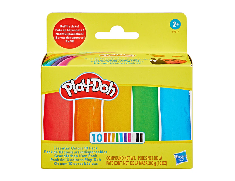 Play-Doh Essential Colours Refill Sticks 10pk