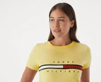 Tommy Hilfiger Women's Tina Madison Tee / T-Shirt / Tshirt - Yellow Blossom