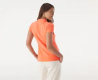 Tommy Hilfiger Women's Slim Fit Short Sleeve Polo Shirt - Coral Blossom