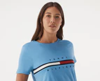 Tommy Hilfiger Women's Tina Madison Tee / T-Shirt / Tshirt - Blue Burst