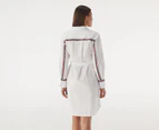 Tommy Hilfiger Women's Pop Monica Knee-Length Shirt Dress - Optic White