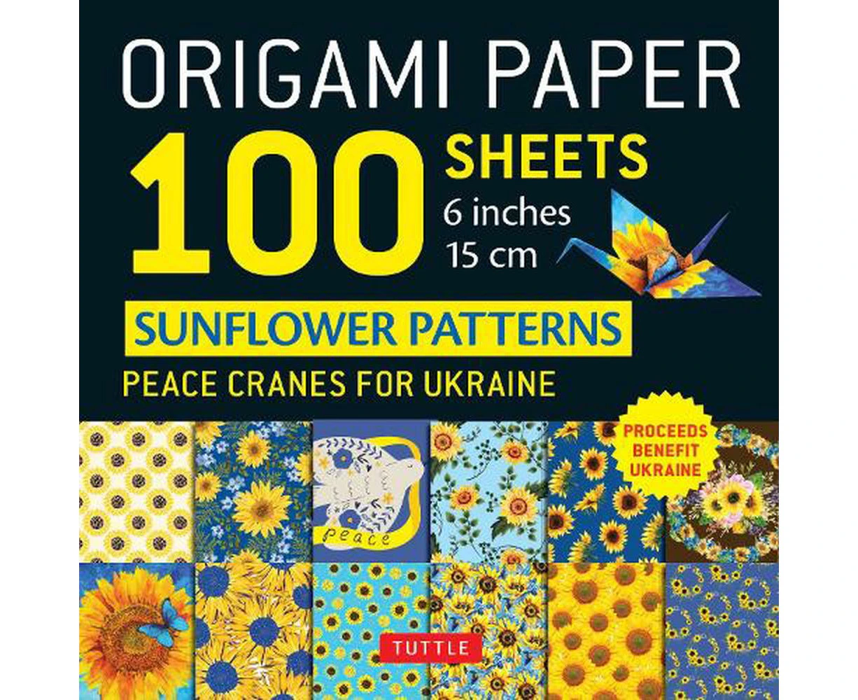 Origami Paper 100 Sheets Sunflower Patterns 6" (15 cm)