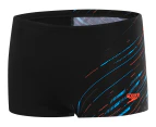 Speedo Boys' Hyperboom V-Cut Aquashorts - Black/Blue/Red