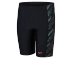 Speedo Boys' Hyperboom Panel Jammers - Black/Country Green/Nectarine