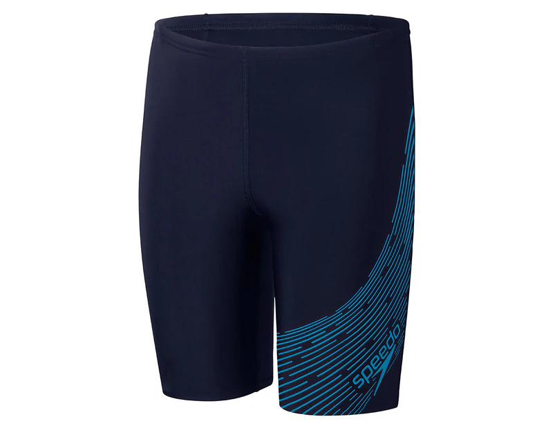 Speedo Boys' Medley Logo Jammers - True Navy/Bolt