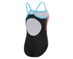 Speedo Youth Girls' Dive Thinstrap Muscleback One-Piece Swimsuit - Black