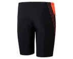 Speedo Boys' Hyperboom Splice Jammers - Black/Siren Red