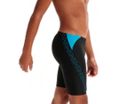 Speedo Boys' Hyperboom Splice Jammers - Black/Bolt