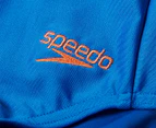 Speedo Girls' Long Sleeve Swimsuit - Punch Blue