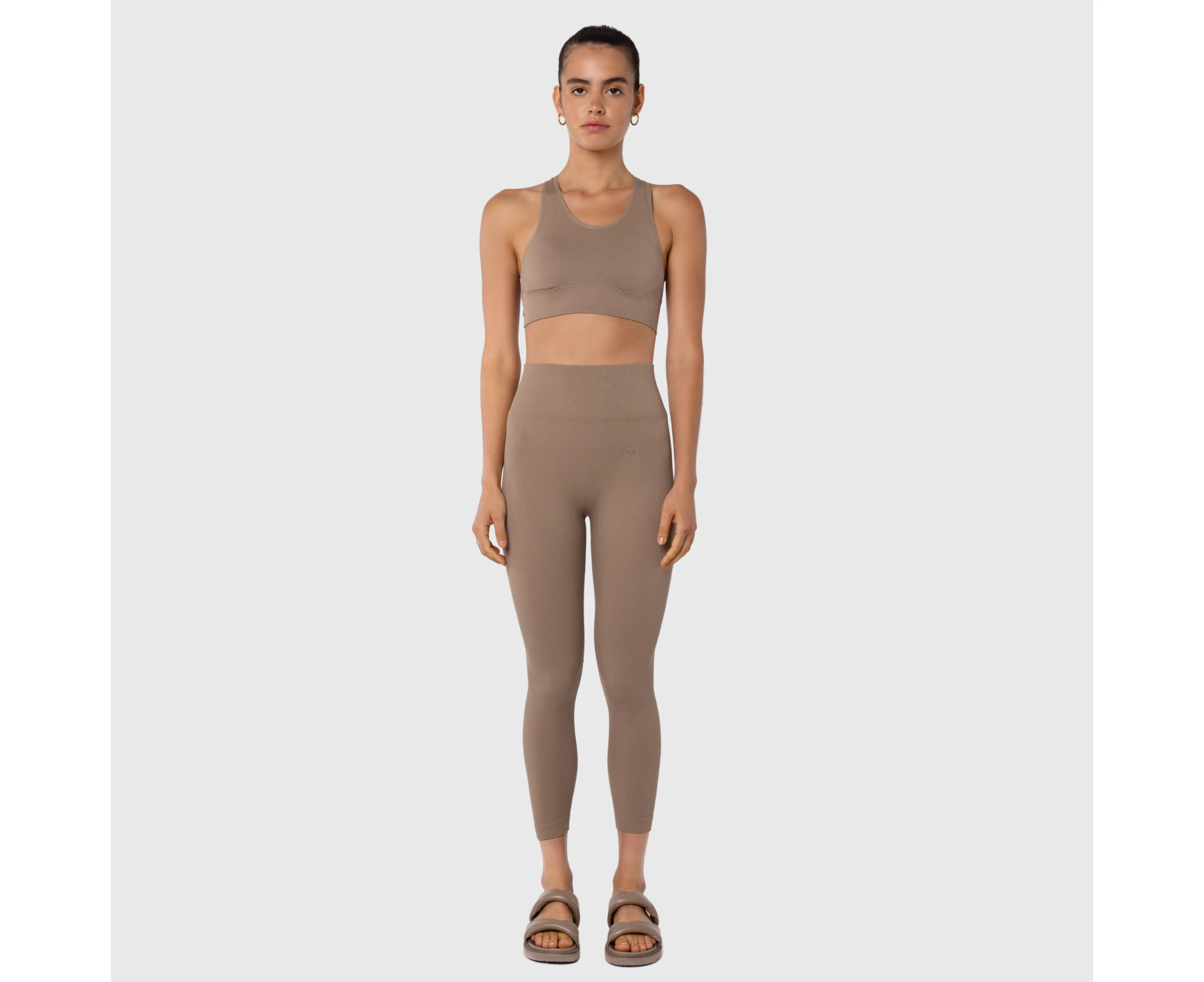 Seamless Sports Bra - Taupe