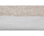 Braided Beige Handwoven 100% New Zealand Wool Rug With Padding