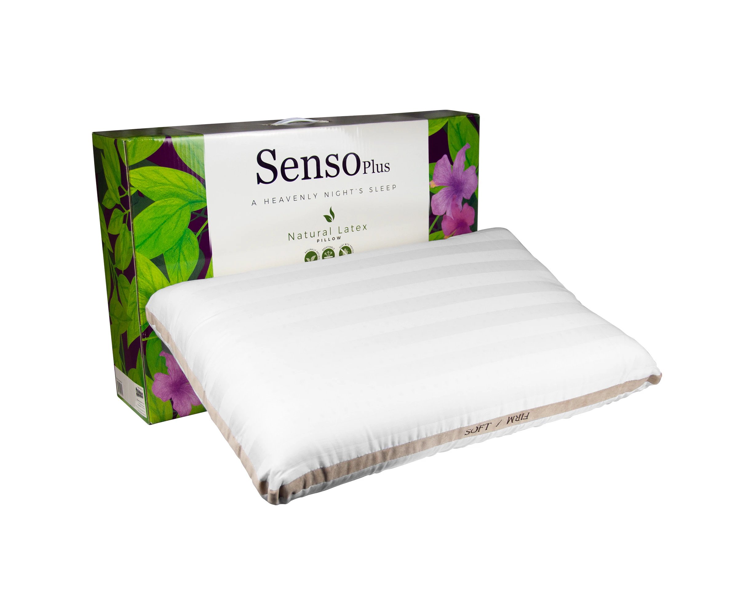 SensoPlus Natural Latex Pillow - Traditional (Soft/Firm) - SSSL2