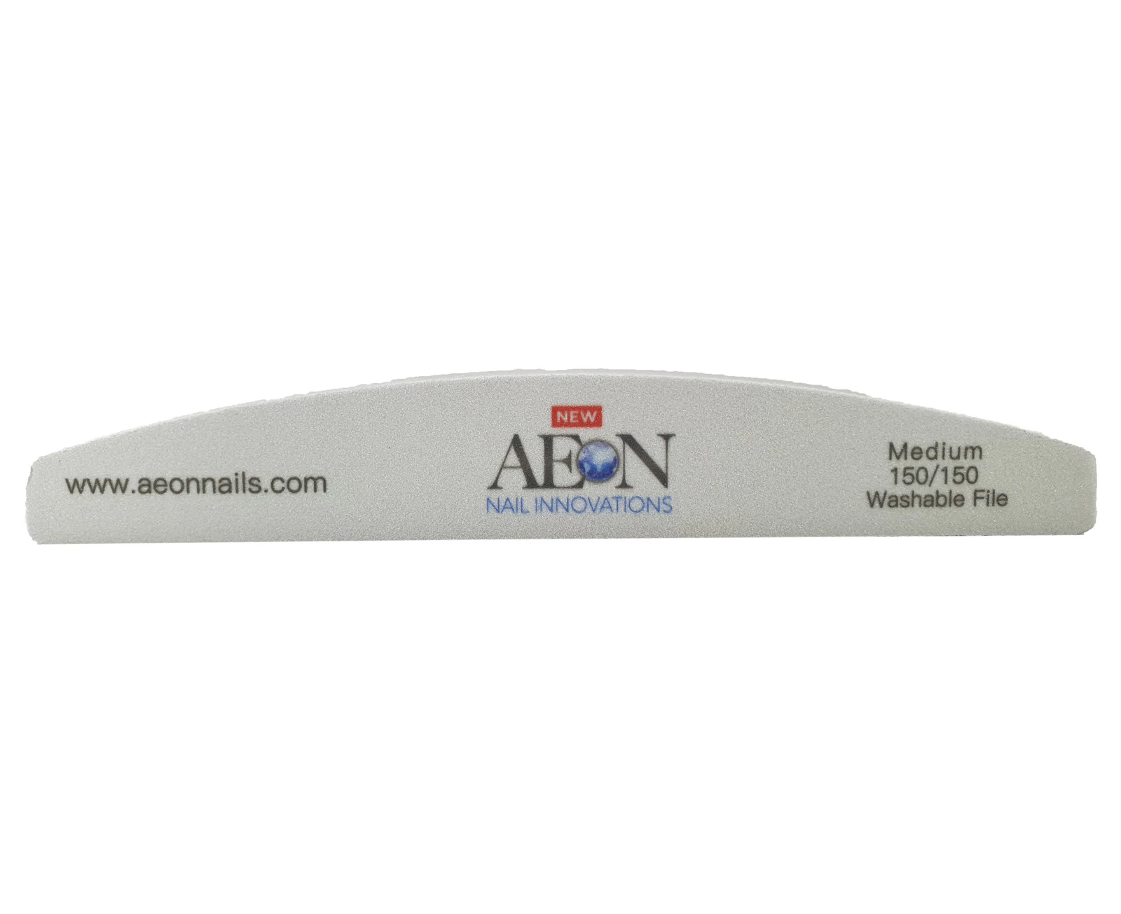 Aeon - Nail Files Silver Half Moon Sponge Medium 150/150 1 pc