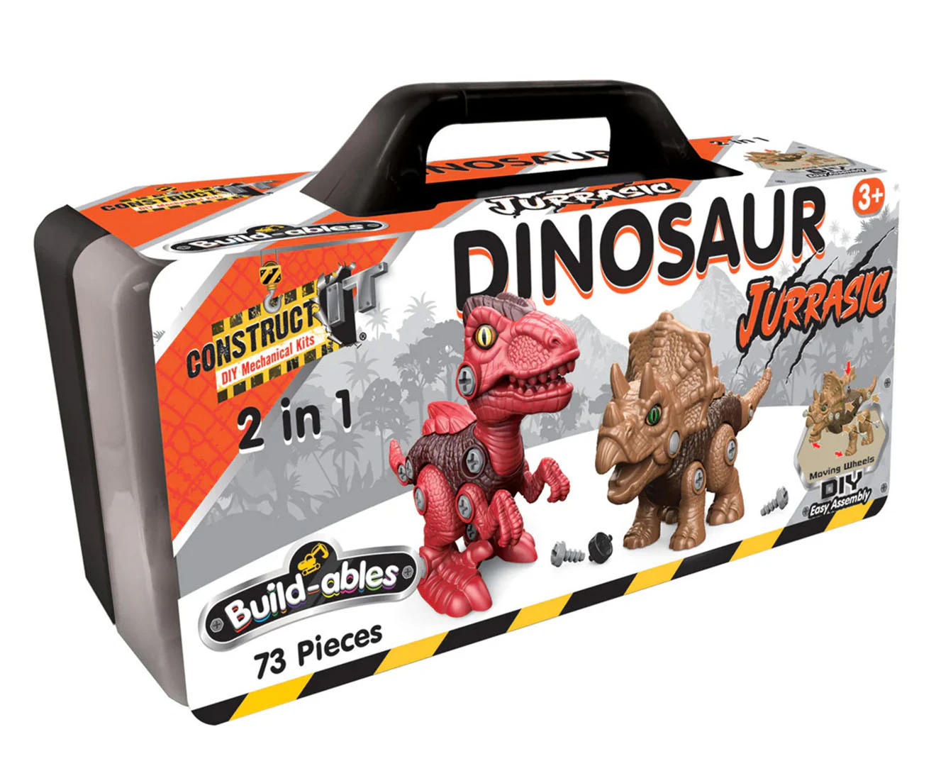 Construct It Build-ables Jurassic 2-in-1 Dinosaur Toy Set