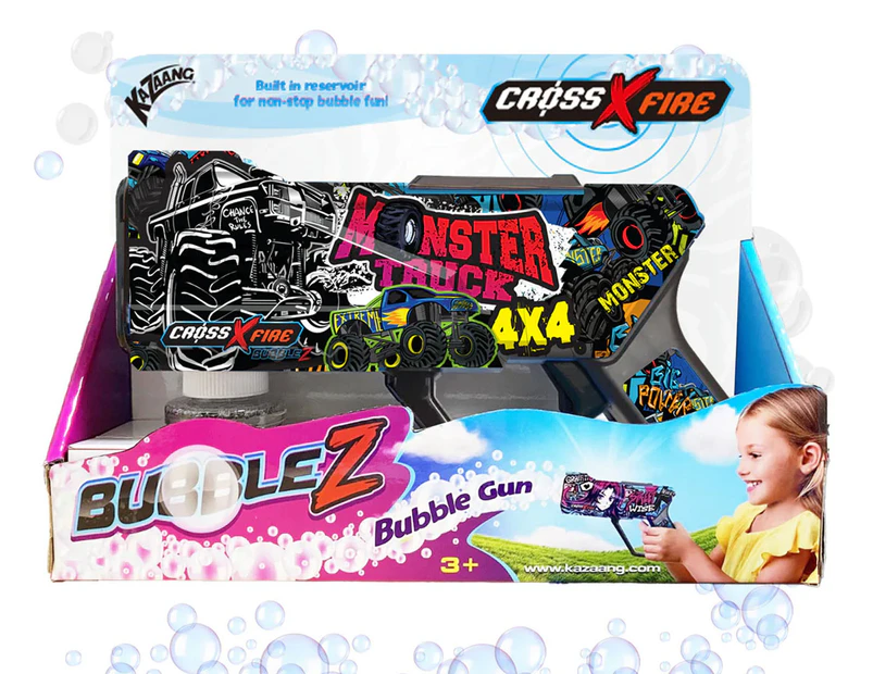 Kazaang BubbleZ Cross Fire Bubble Gun - Monster Truck