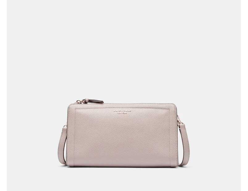 Kate Spade Knott Leather Crossbody Bag - Warm Taupe